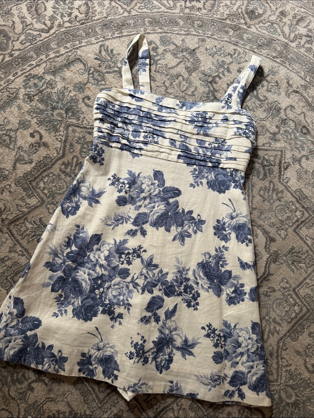 Abercrombie Floral Linen-Blend skort dress